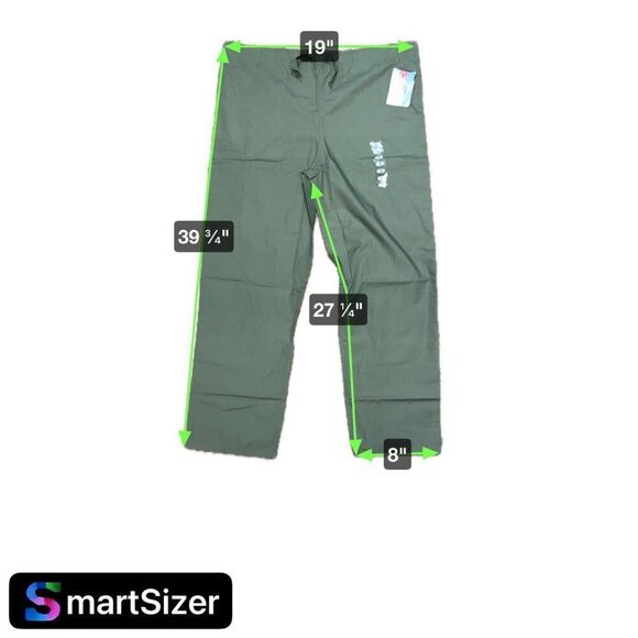 Cherokee Workwear Authentic Scrubs Pants M Olive Green Medium NEW Lot Set Of 3 - Picture 5 of 5